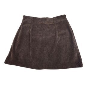 Halara High Waisted Mini Skirt/Shorts Junior Small Brown Corduroy Dark Academia